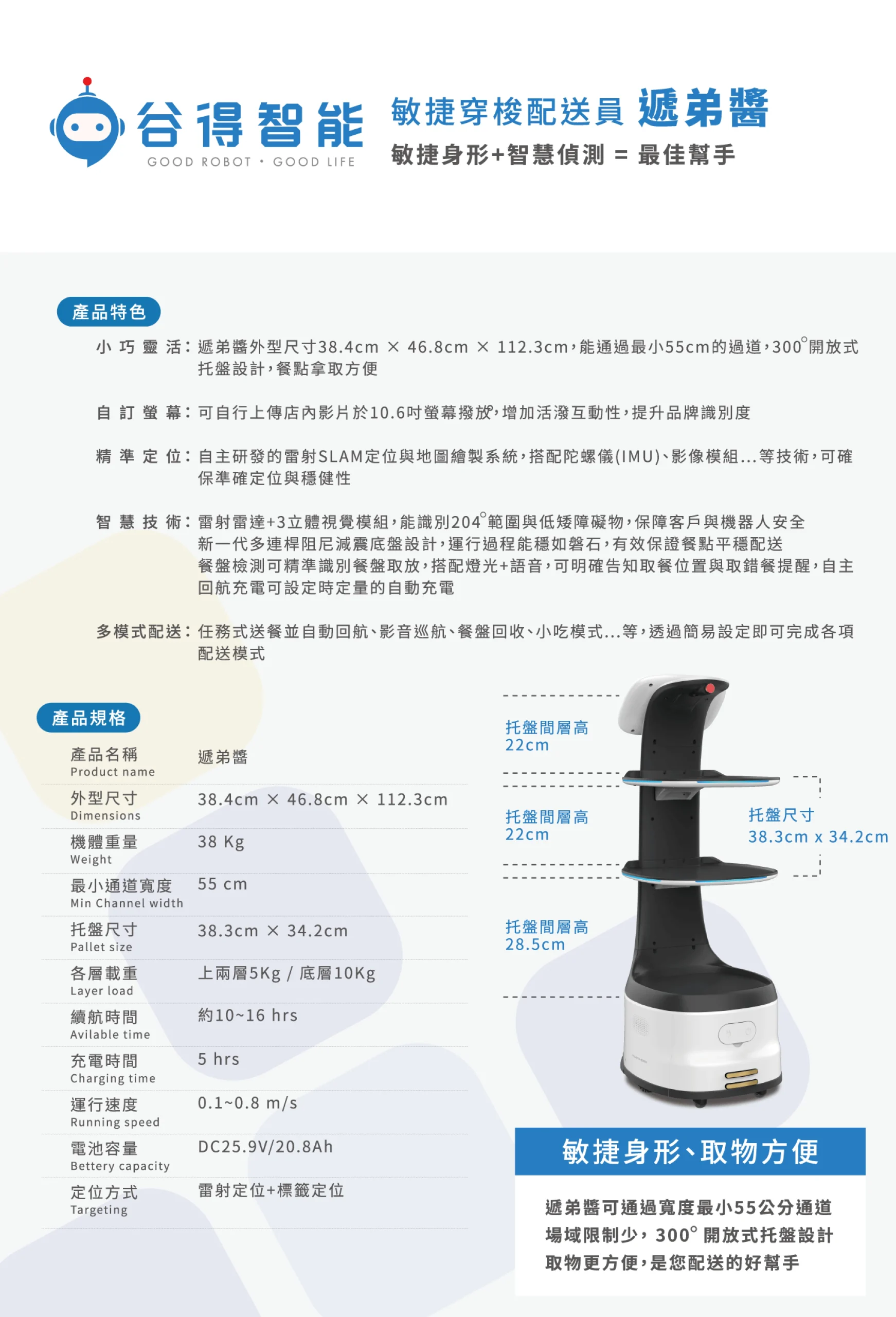 遞弟醬的規格詳細介紹